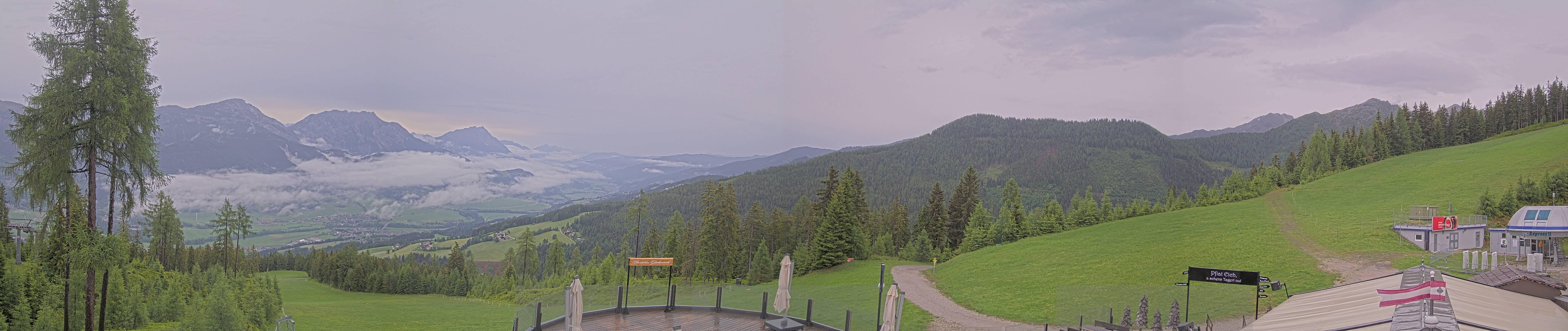 Archived image Webcam Hauser Kaibling - View towards valley Enns