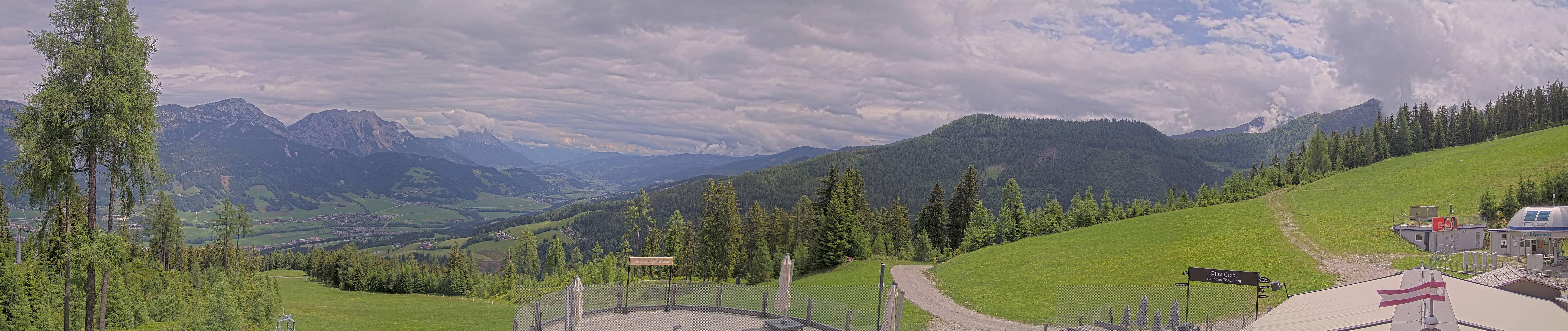 Archived image Webcam Hauser Kaibling - View towards valley Enns