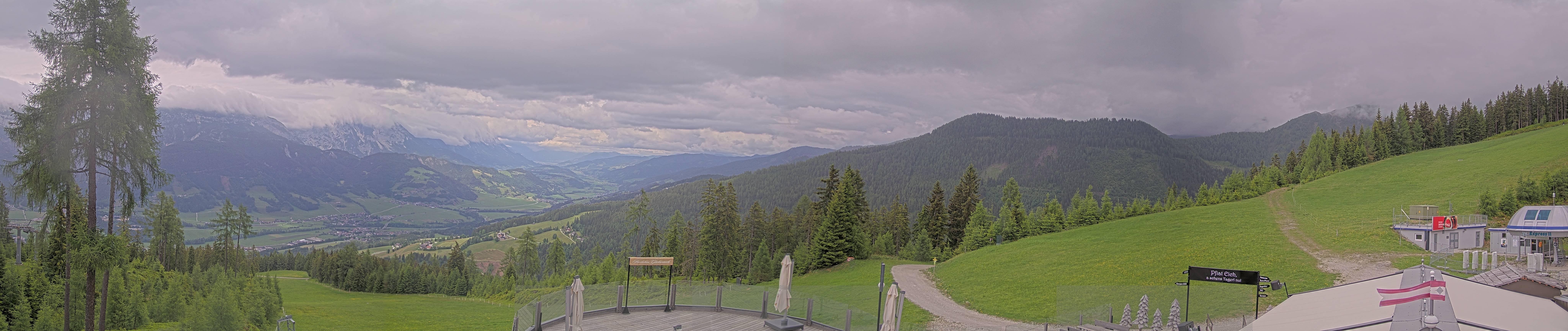 Archived image Webcam Hauser Kaibling - View towards valley Enns