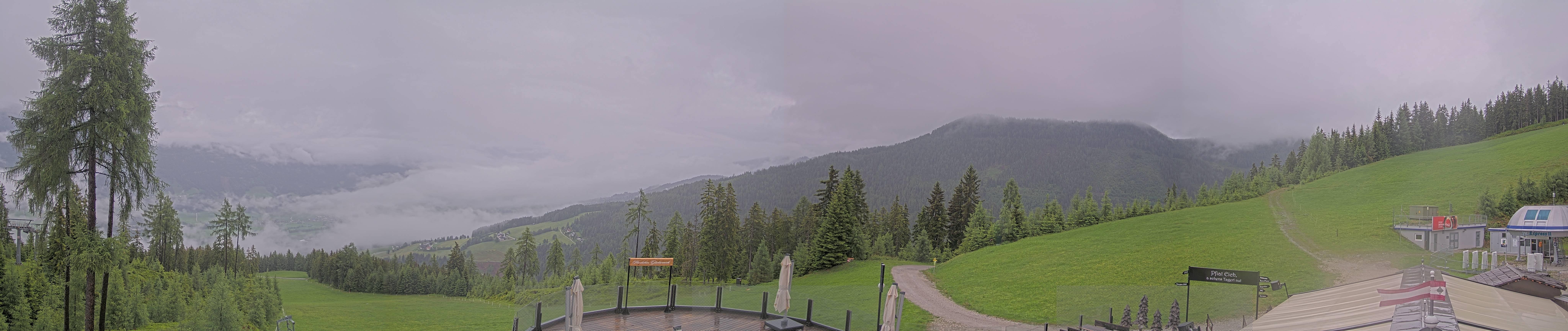 Archiv Foto Webcam Hauser Kaibling - Blick ins Ennstal von der Knapplhütte
