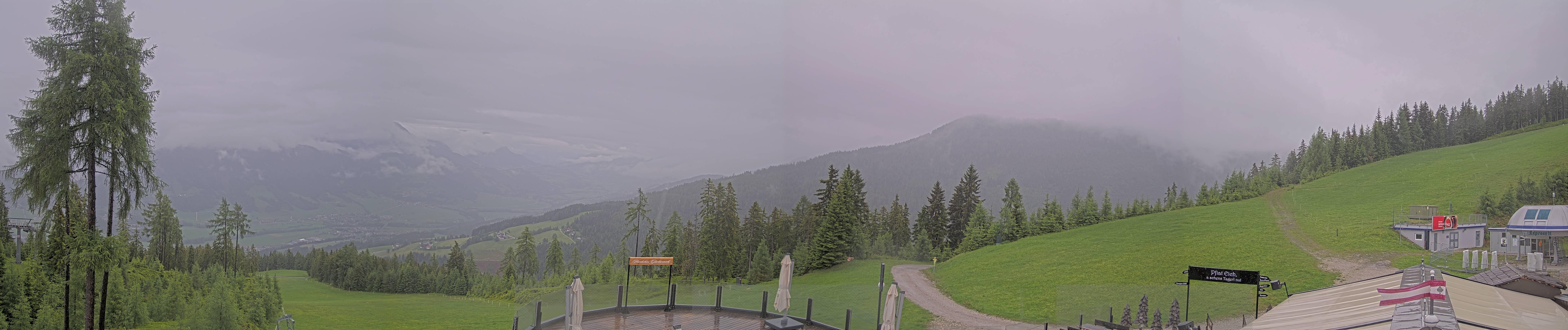 Archiv Foto Webcam Hauser Kaibling - Blick ins Ennstal von der Knapplhütte