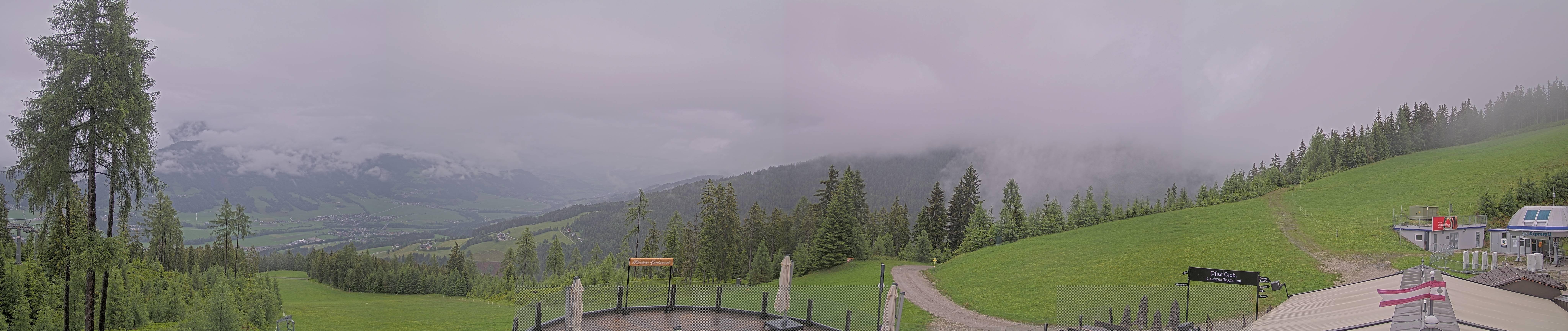 Archiv Foto Webcam Hauser Kaibling - Blick ins Ennstal von der Knapplhütte