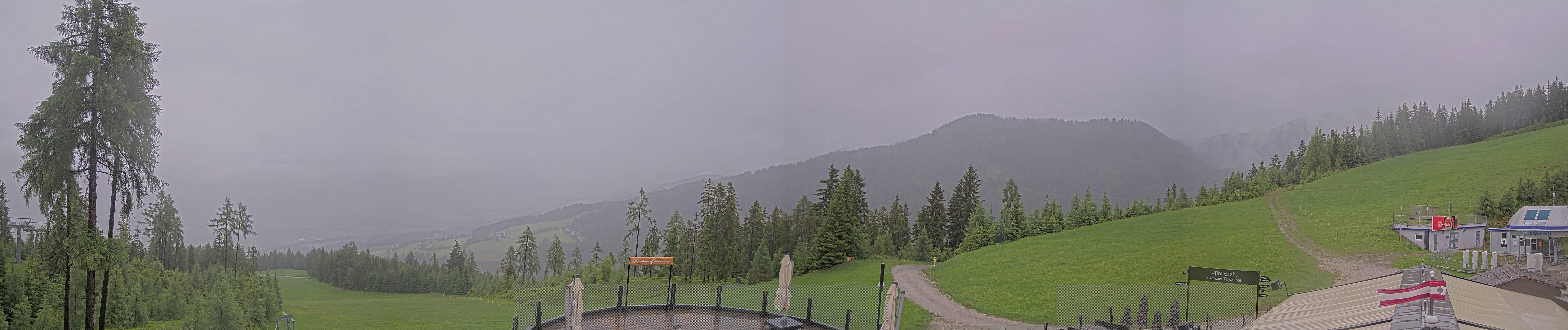 Archiv Foto Webcam Hauser Kaibling - Blick ins Ennstal von der Knapplhütte
