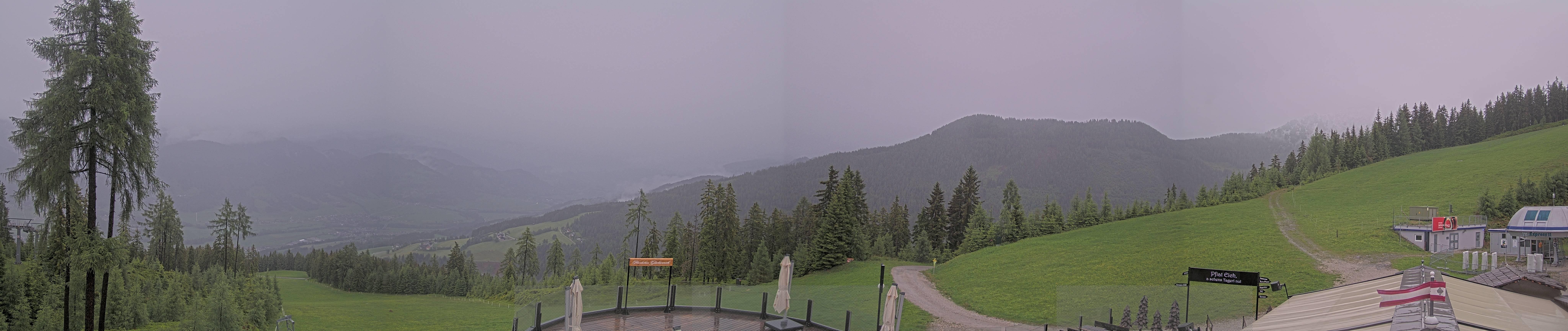 Archiv Foto Webcam Hauser Kaibling - Blick ins Ennstal von der Knapplhütte