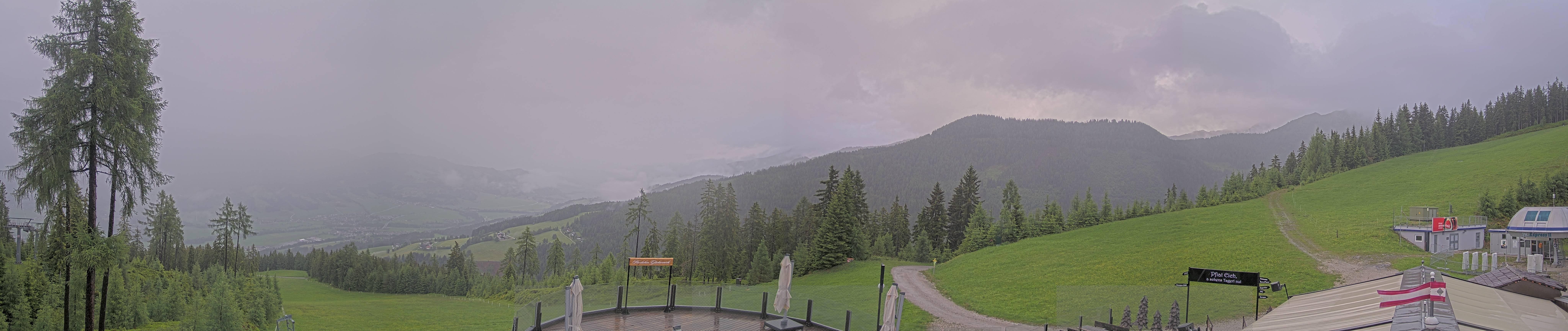 Archiv Foto Webcam Hauser Kaibling - Blick ins Ennstal von der Knapplhütte