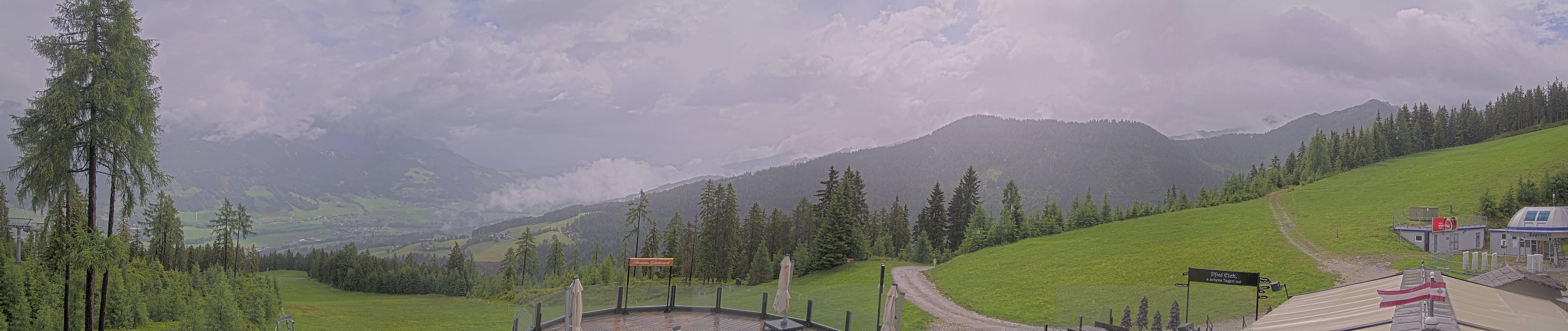 Archiv Foto Webcam Hauser Kaibling - Blick ins Ennstal von der Knapplhütte