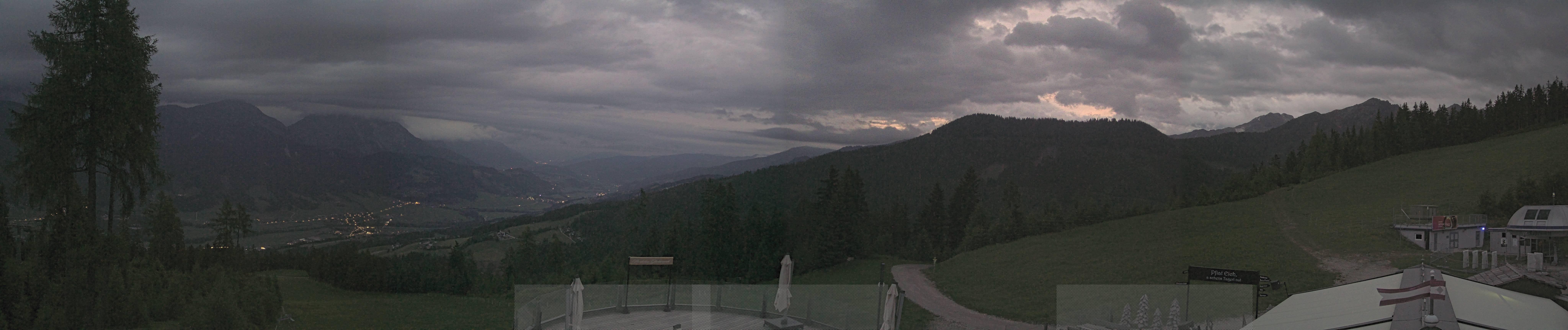 Archiv Foto Webcam Hauser Kaibling - Blick ins Ennstal von der Knapplhütte