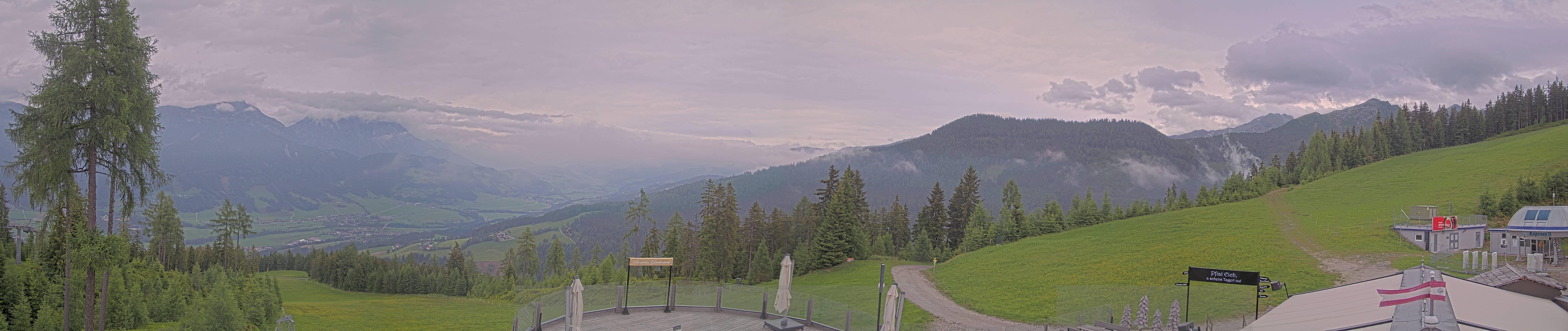 Archiv Foto Webcam Hauser Kaibling - Blick ins Ennstal von der Knapplhütte