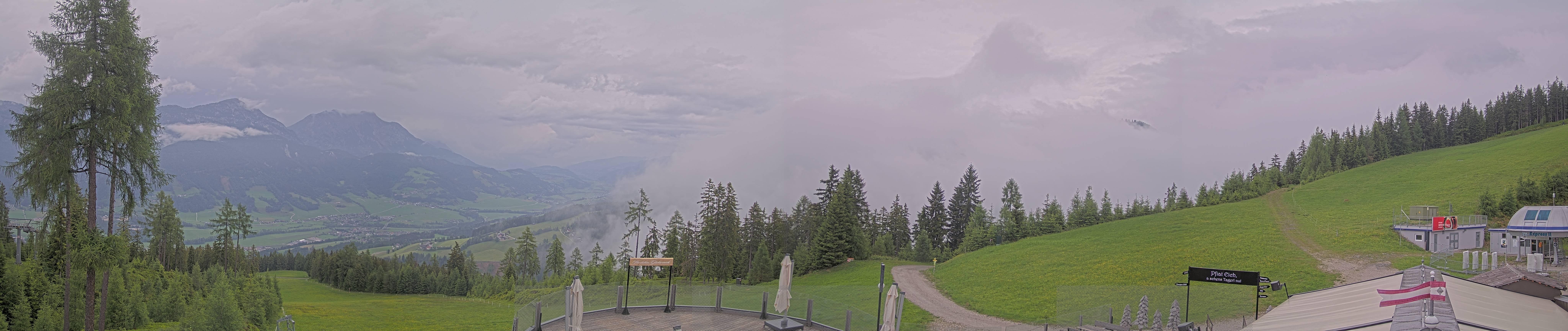 Archiv Foto Webcam Hauser Kaibling - Blick ins Ennstal von der Knapplhütte