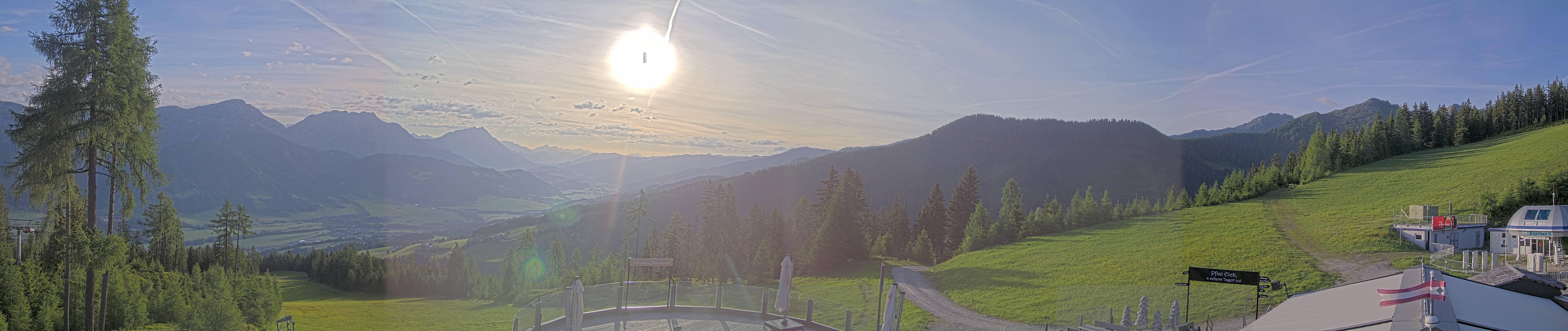 Archiv Foto Webcam Hauser Kaibling - Blick ins Ennstal von der Knapplhütte