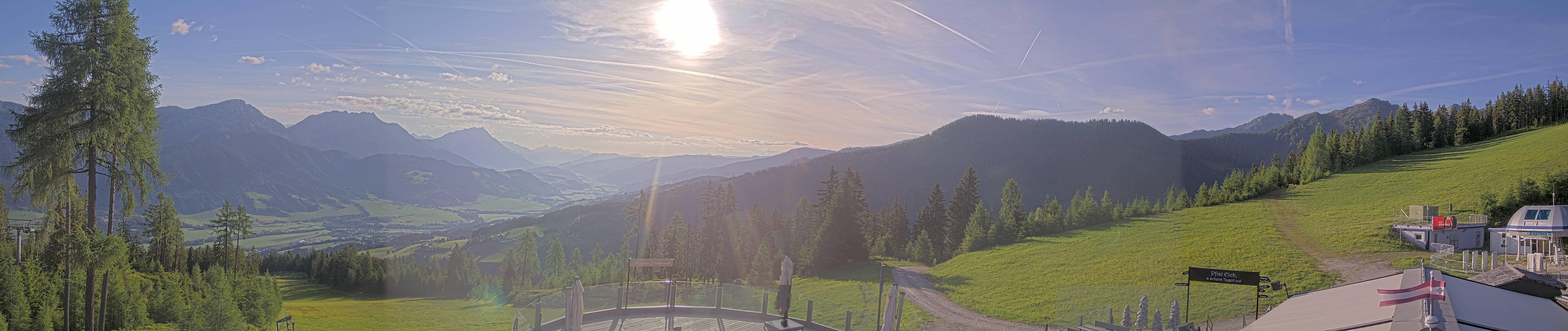 Archiv Foto Webcam Hauser Kaibling - Blick ins Ennstal von der Knapplhütte