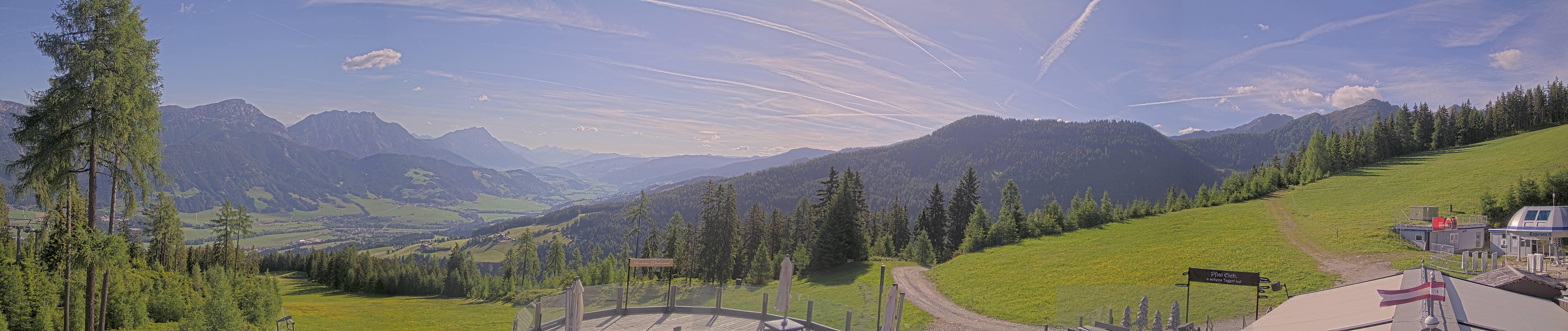 Archiv Foto Webcam Hauser Kaibling - Blick ins Ennstal von der Knapplhütte