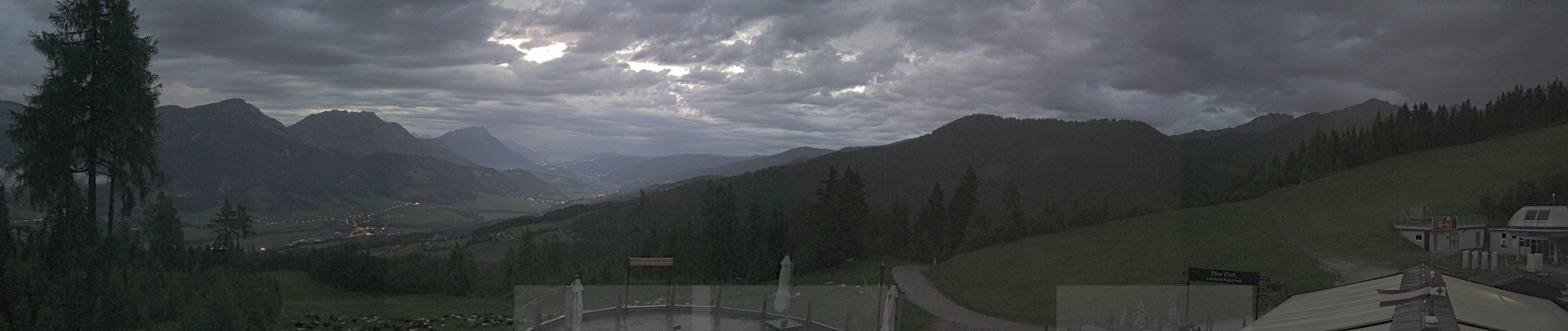 Archiv Foto Webcam Hauser Kaibling - Blick ins Ennstal von der Knapplhütte