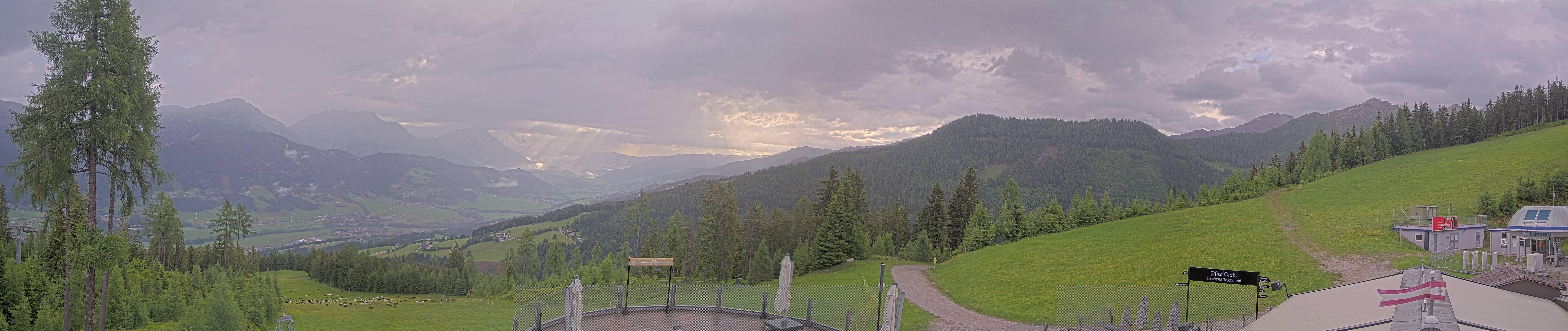 Archiv Foto Webcam Hauser Kaibling - Blick ins Ennstal von der Knapplhütte