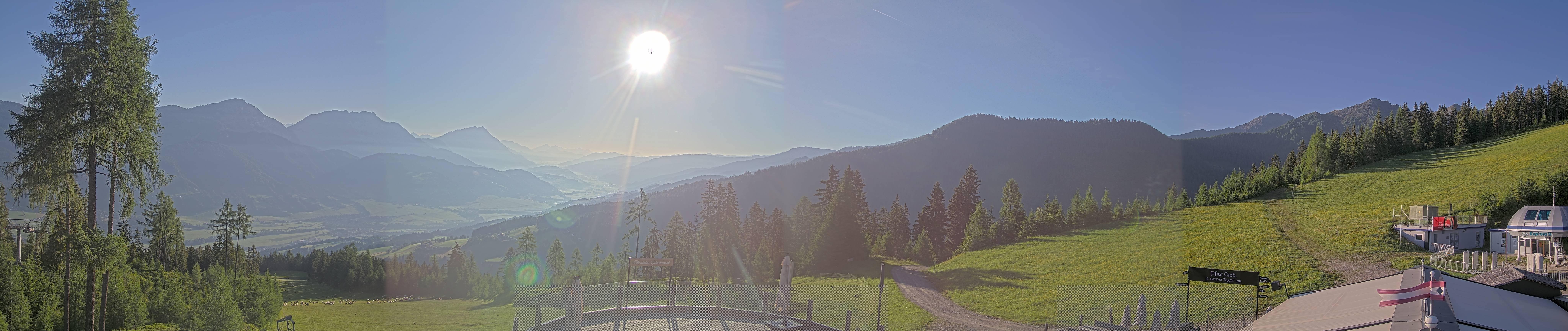 Archiv Foto Webcam Hauser Kaibling - Blick ins Ennstal von der Knapplhütte