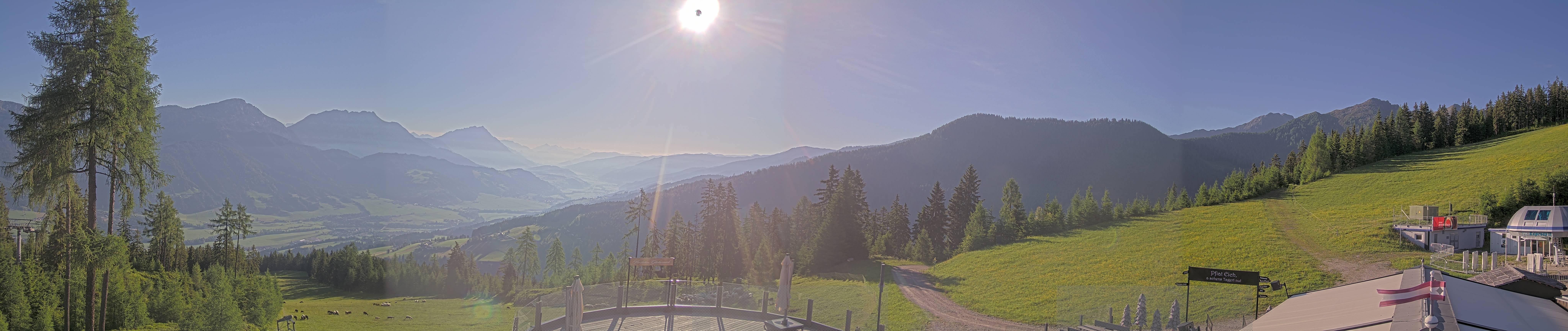 Archiv Foto Webcam Hauser Kaibling - Blick ins Ennstal von der Knapplhütte