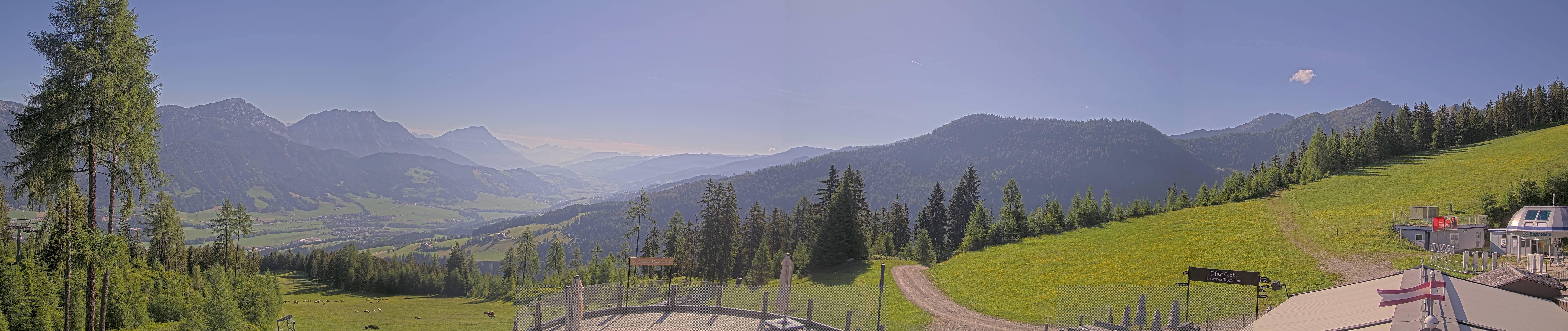 Archiv Foto Webcam Hauser Kaibling - Blick ins Ennstal von der Knapplhütte