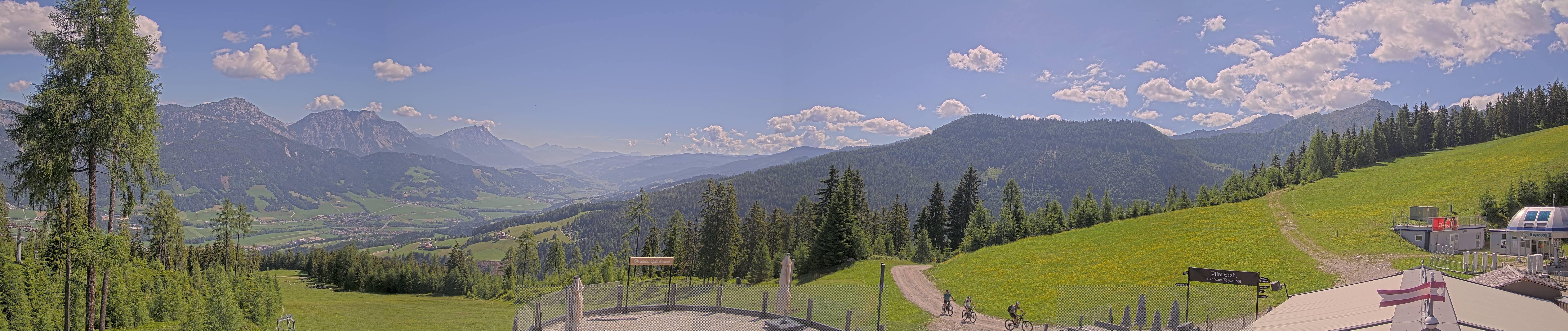 Archiv Foto Webcam Hauser Kaibling - Blick ins Ennstal von der Knapplhütte