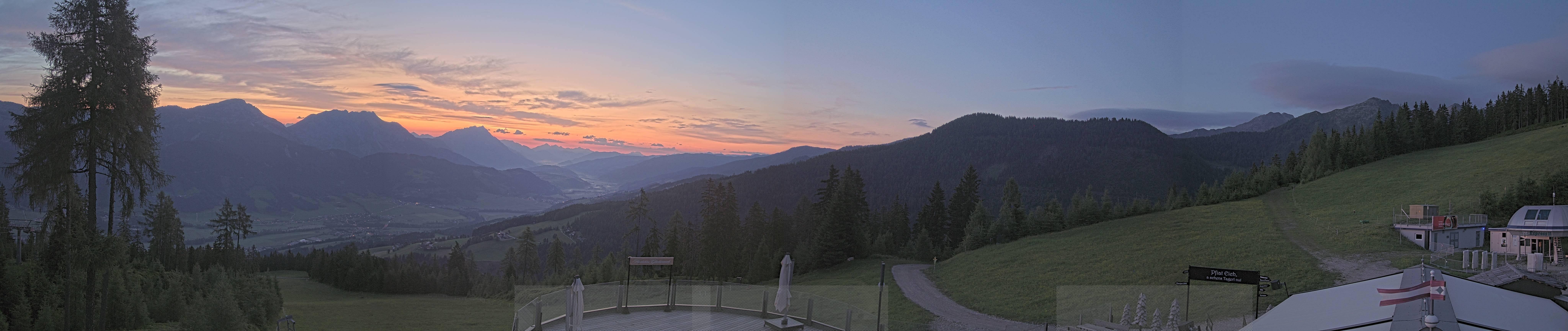 Archiv Foto Webcam Hauser Kaibling - Blick ins Ennstal von der Knapplhütte