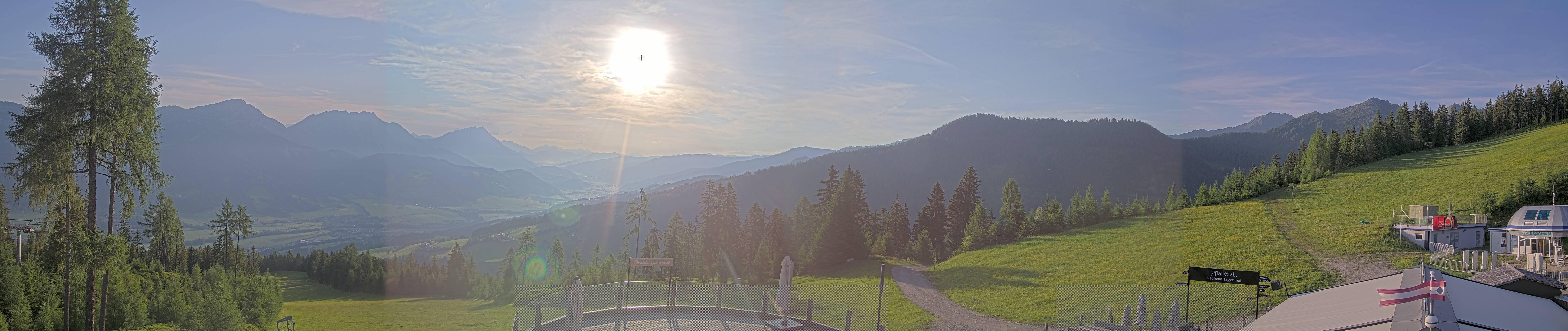 Archiv Foto Webcam Hauser Kaibling - Blick ins Ennstal von der Knapplhütte