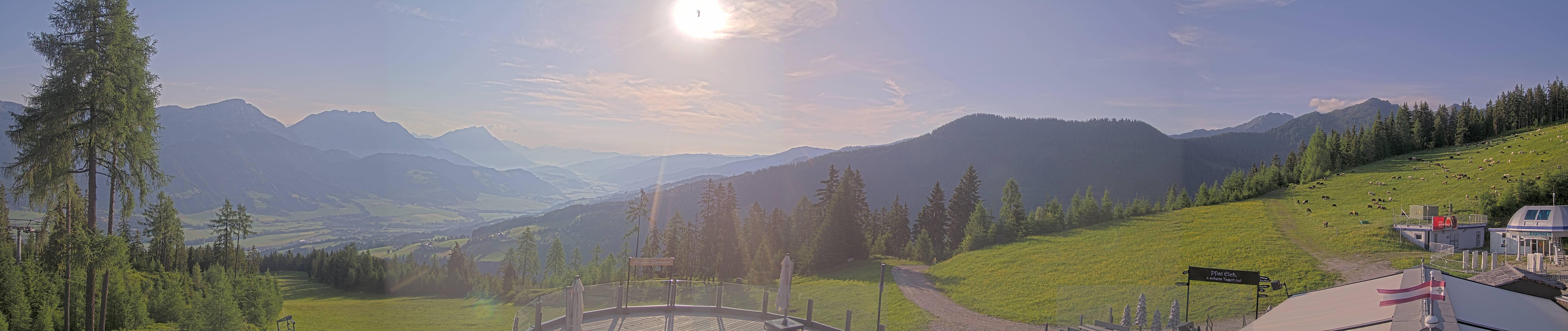 Archiv Foto Webcam Hauser Kaibling - Blick ins Ennstal von der Knapplhütte