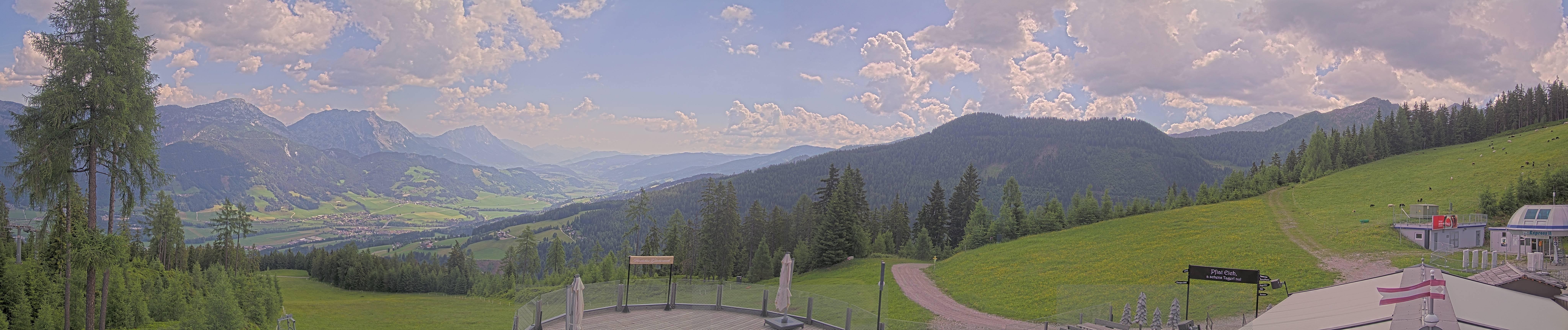 Archiv Foto Webcam Hauser Kaibling - Blick ins Ennstal von der Knapplhütte