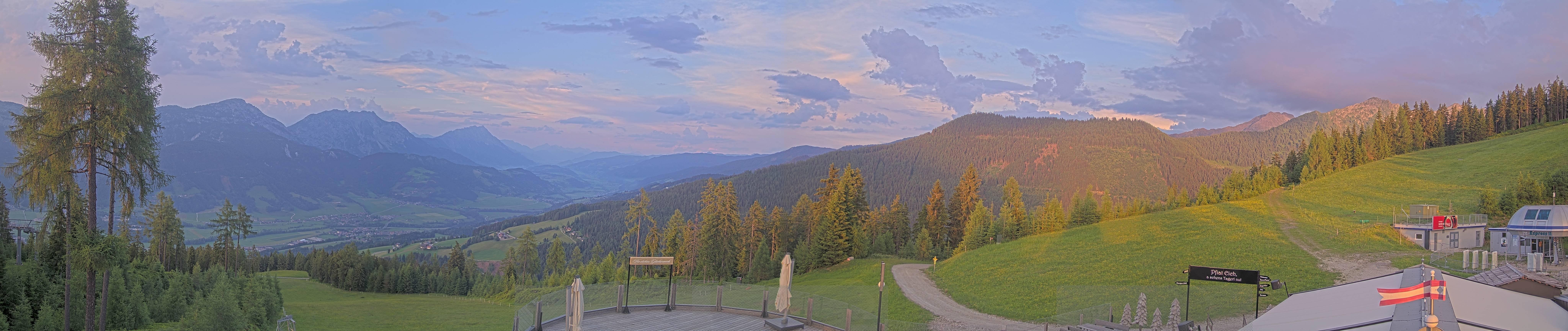 Archiv Foto Webcam Hauser Kaibling - Blick ins Ennstal von der Knapplhütte