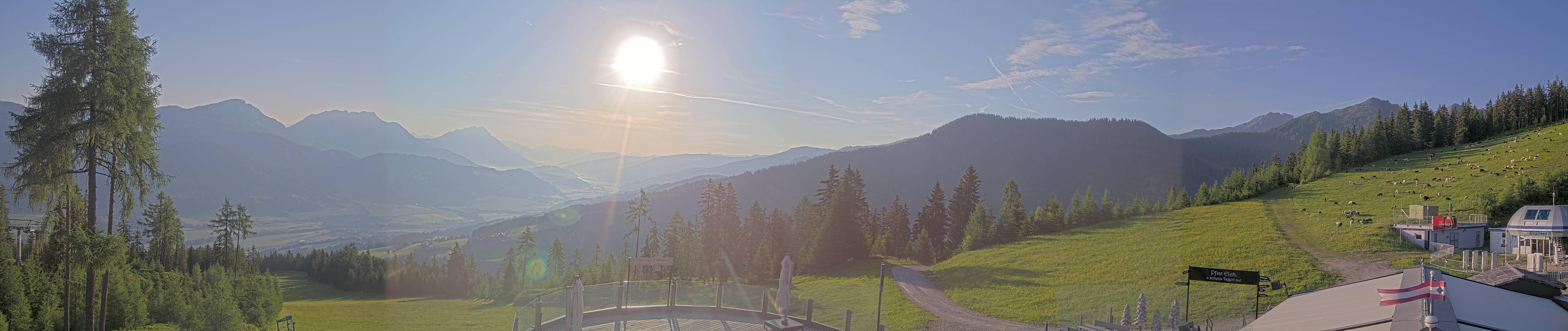 Archived image Webcam Hauser Kaibling - View towards valley Enns