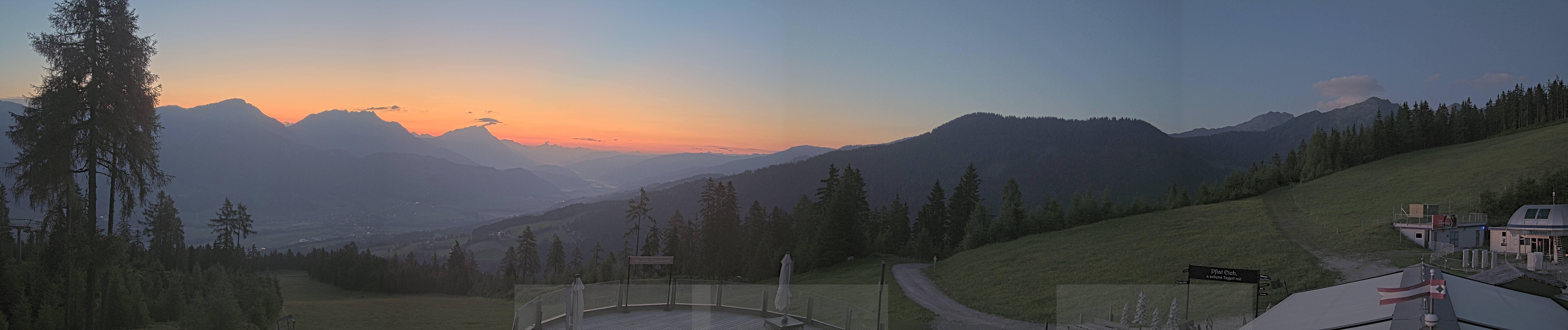 Archiv Foto Webcam Hauser Kaibling - Blick ins Ennstal von der Knapplhütte