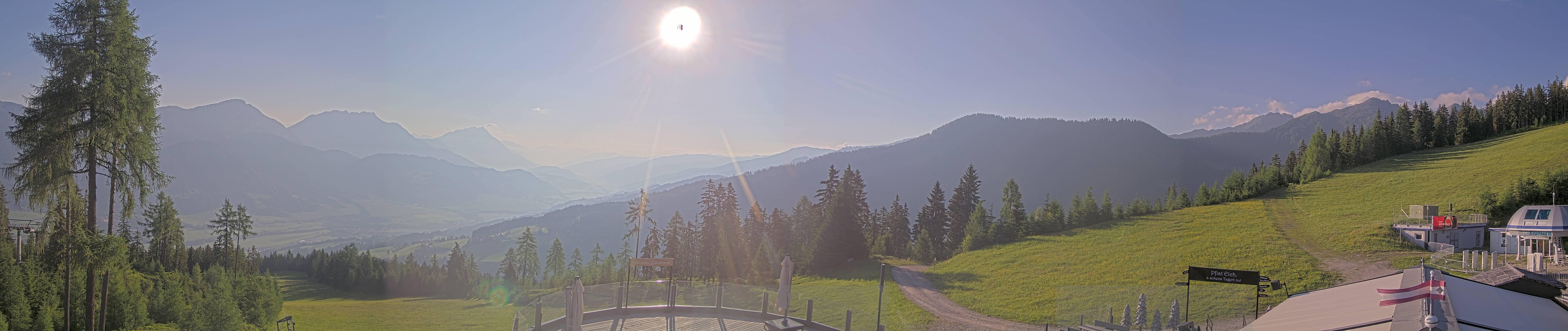 Archiv Foto Webcam Hauser Kaibling - Blick ins Ennstal von der Knapplhütte