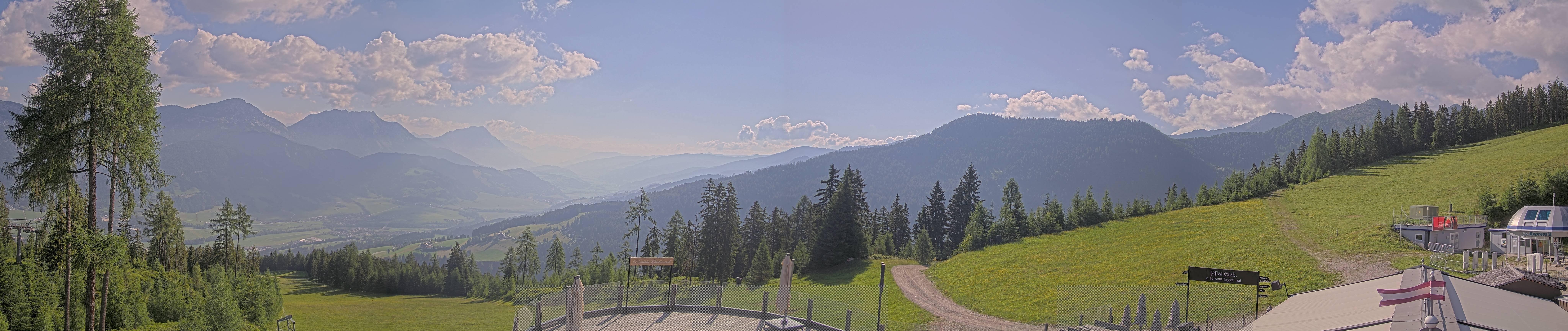 Archiv Foto Webcam Hauser Kaibling - Blick ins Ennstal von der Knapplhütte