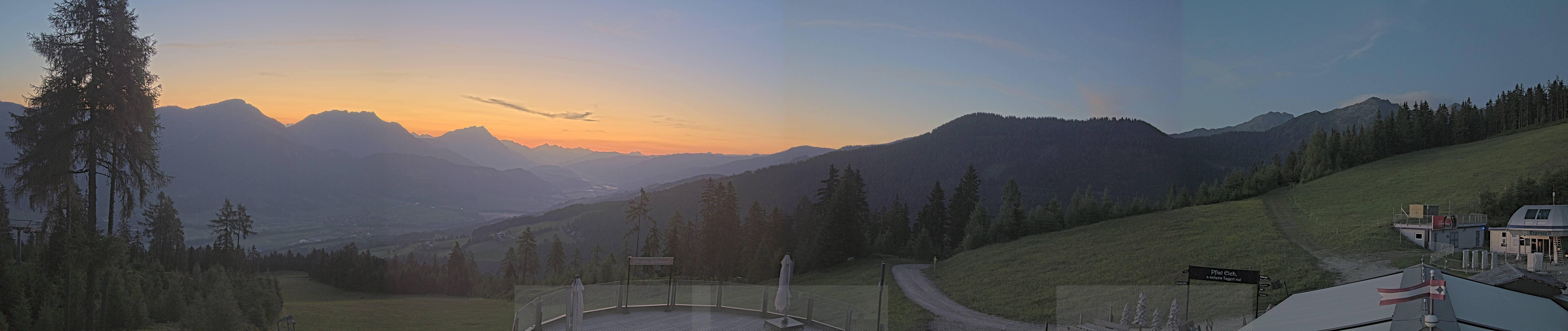 Archived image Webcam Hauser Kaibling - View towards valley Enns