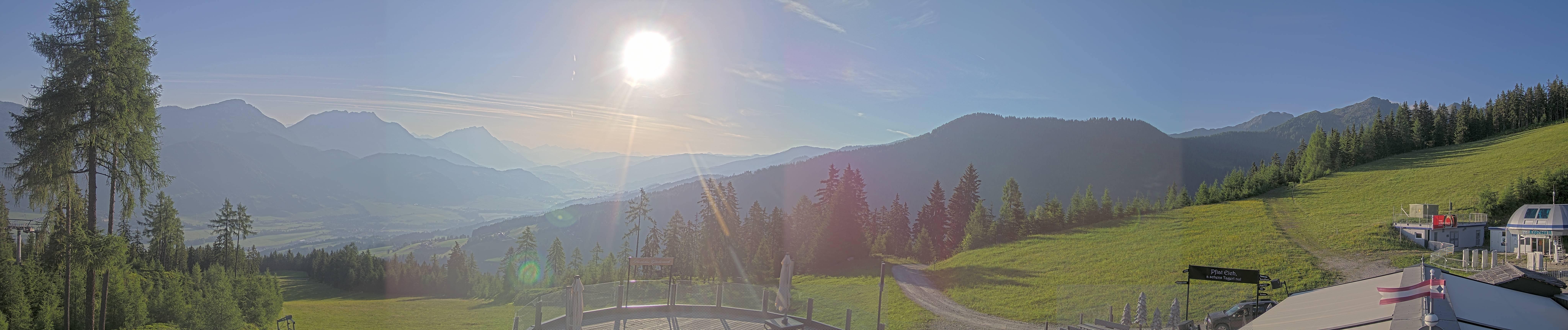 Archived image Webcam Hauser Kaibling - View towards valley Enns