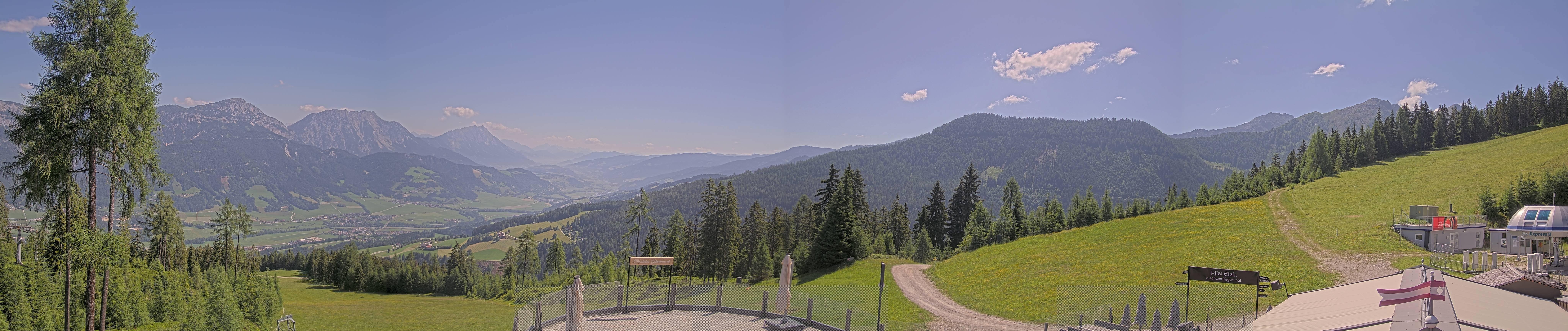 Archived image Webcam Hauser Kaibling - View towards valley Enns