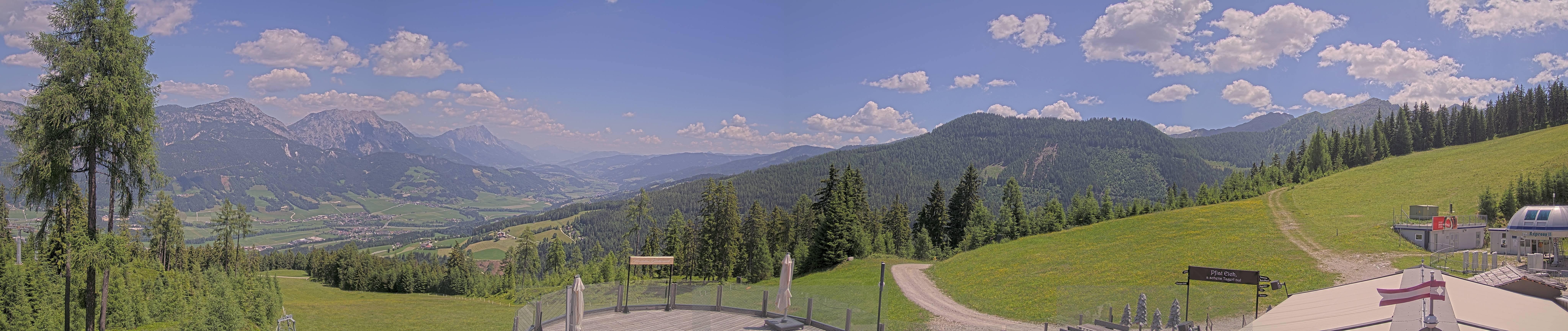 Archived image Webcam Hauser Kaibling - View towards valley Enns