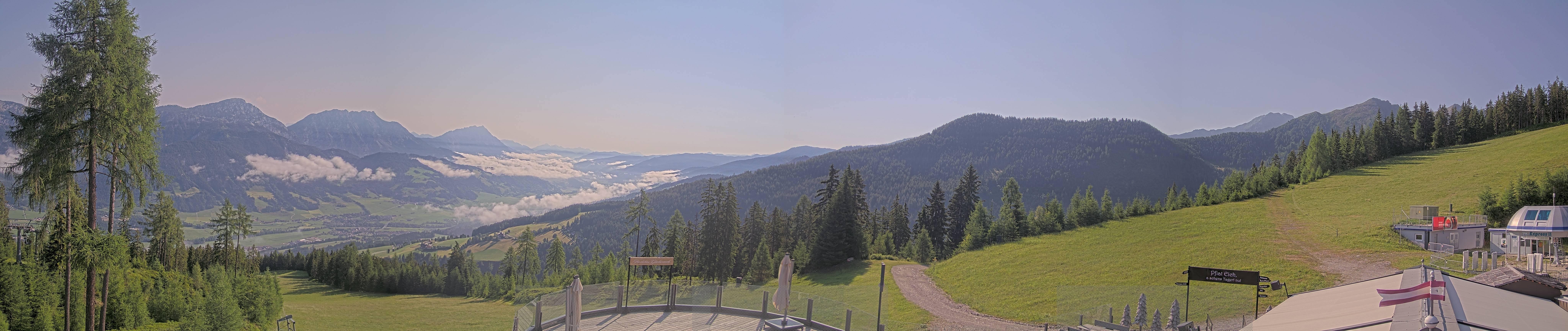Archiv Foto Webcam Hauser Kaibling - Blick ins Ennstal von der Knapplhütte