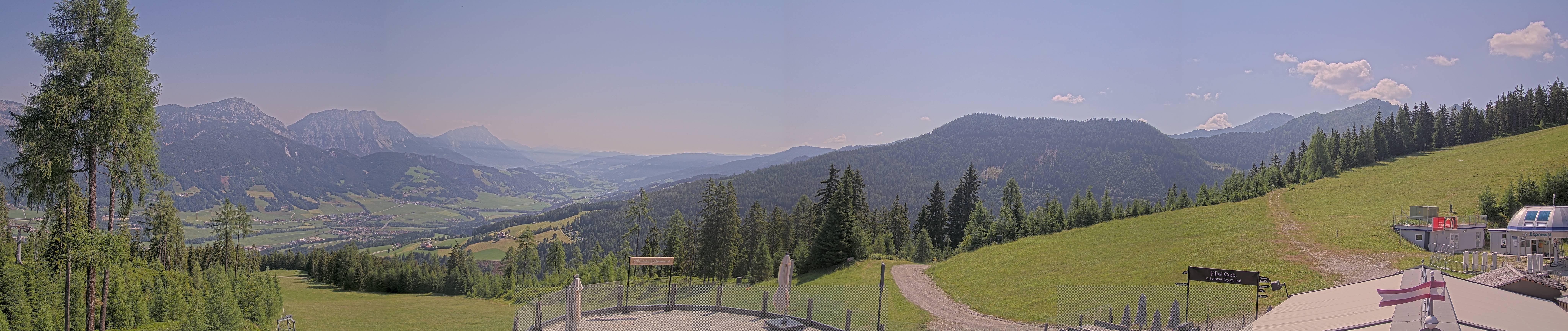 Archiv Foto Webcam Hauser Kaibling - Blick ins Ennstal von der Knapplhütte