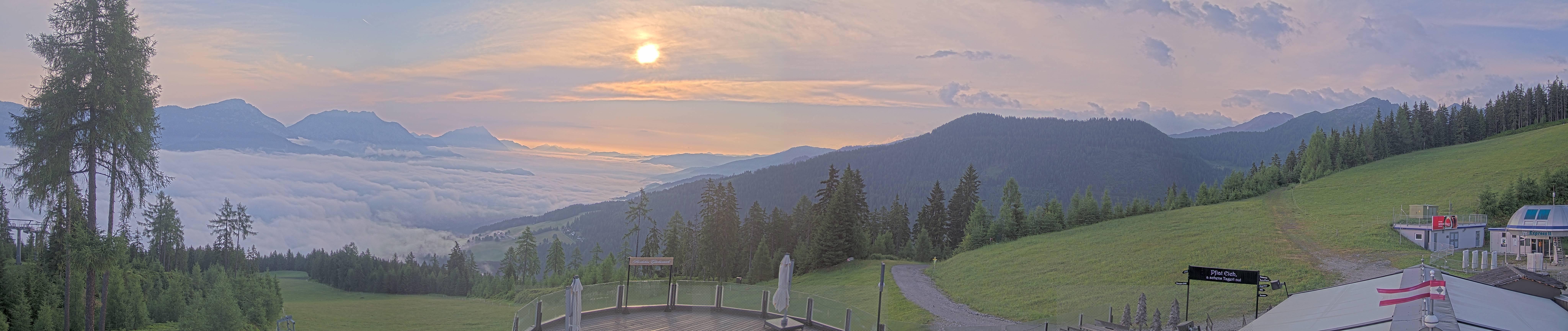 Archiv Foto Webcam Hauser Kaibling - Blick ins Ennstal von der Knapplhütte