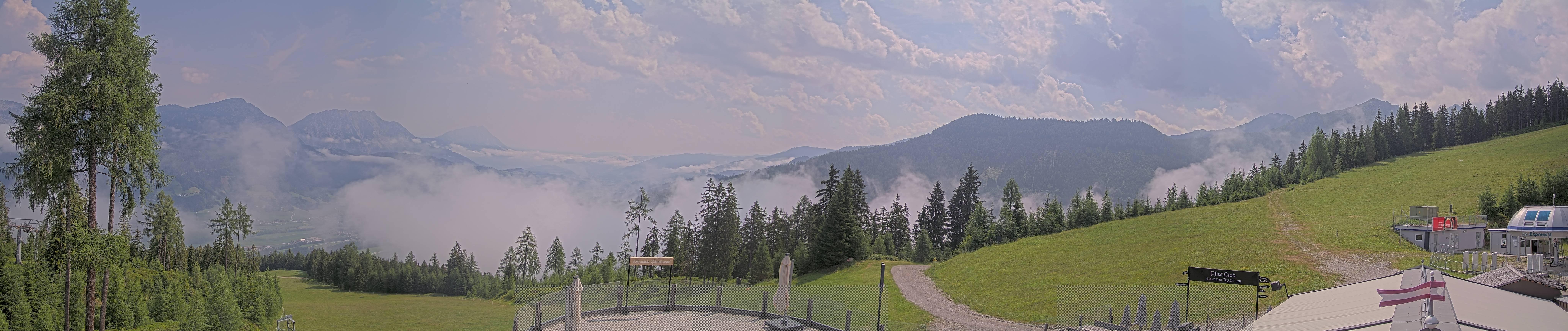 Archiv Foto Webcam Hauser Kaibling - Blick ins Ennstal von der Knapplhütte