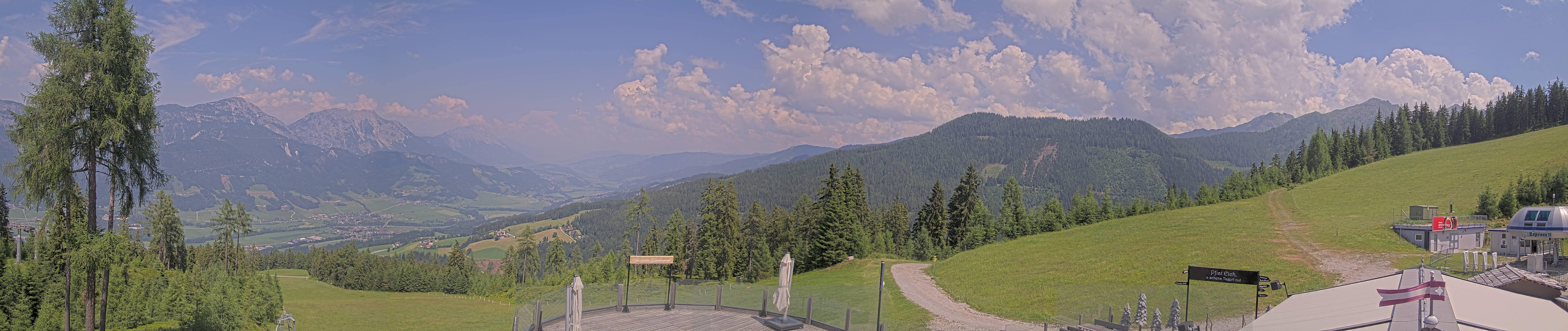 Archiv Foto Webcam Hauser Kaibling - Blick ins Ennstal von der Knapplhütte