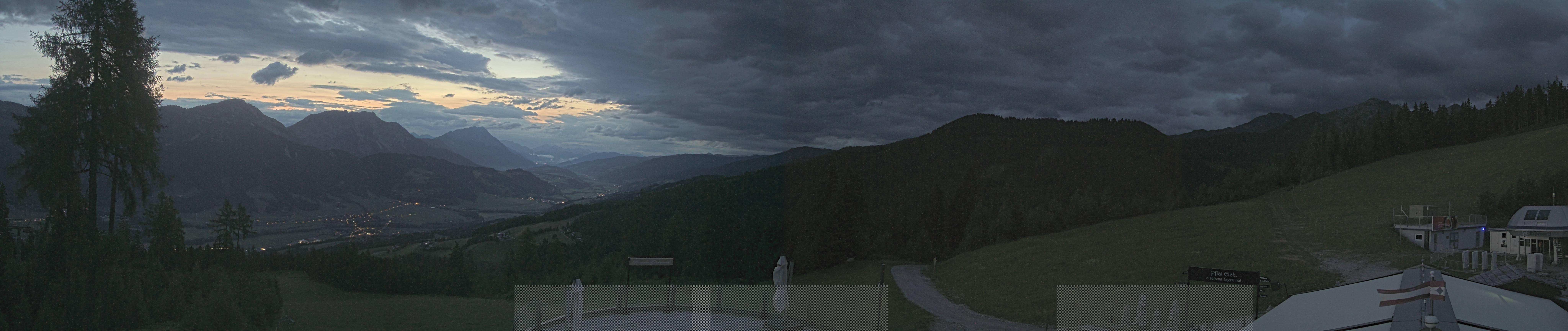 Archived image Webcam Hauser Kaibling - View towards valley Enns