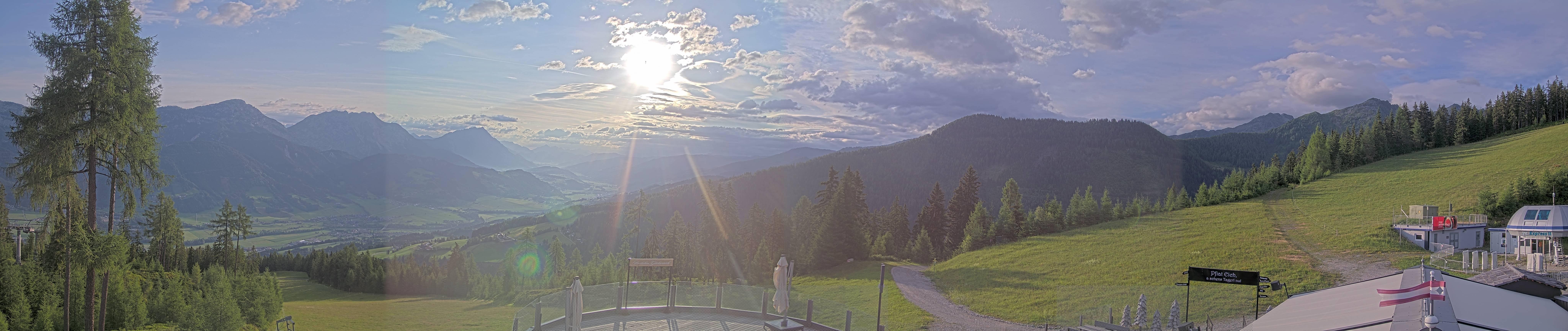 Archived image Webcam Hauser Kaibling - View towards valley Enns