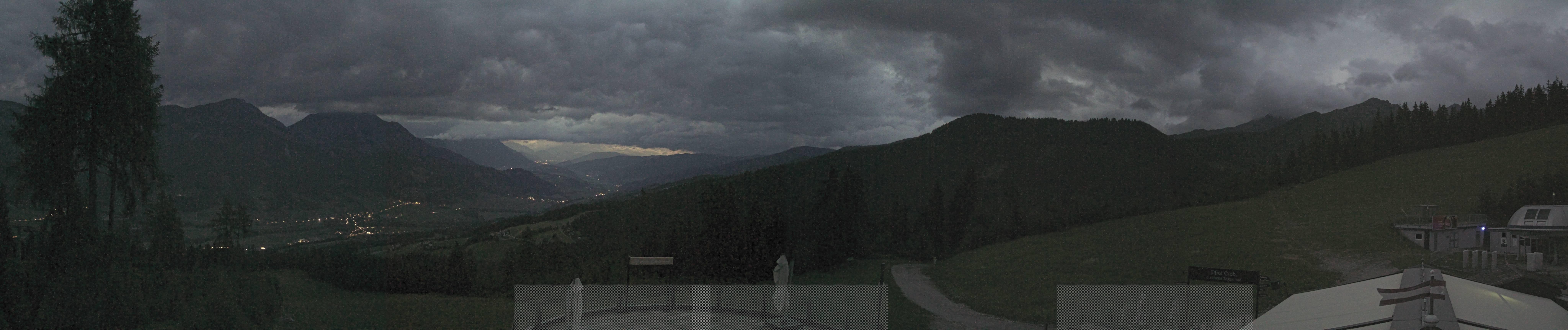 Archiv Foto Webcam Hauser Kaibling - Blick ins Ennstal von der Knapplhütte