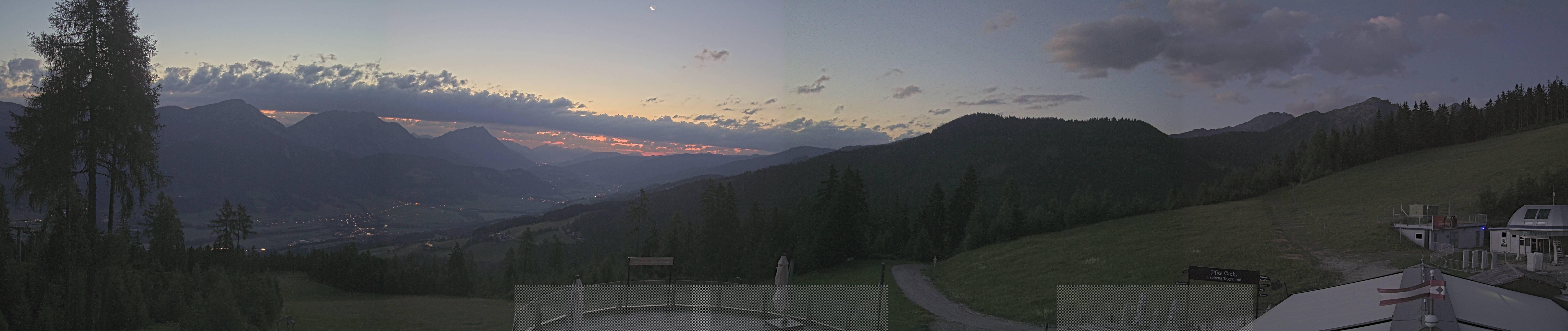 Archiv Foto Webcam Hauser Kaibling - Blick ins Ennstal von der Knapplhütte