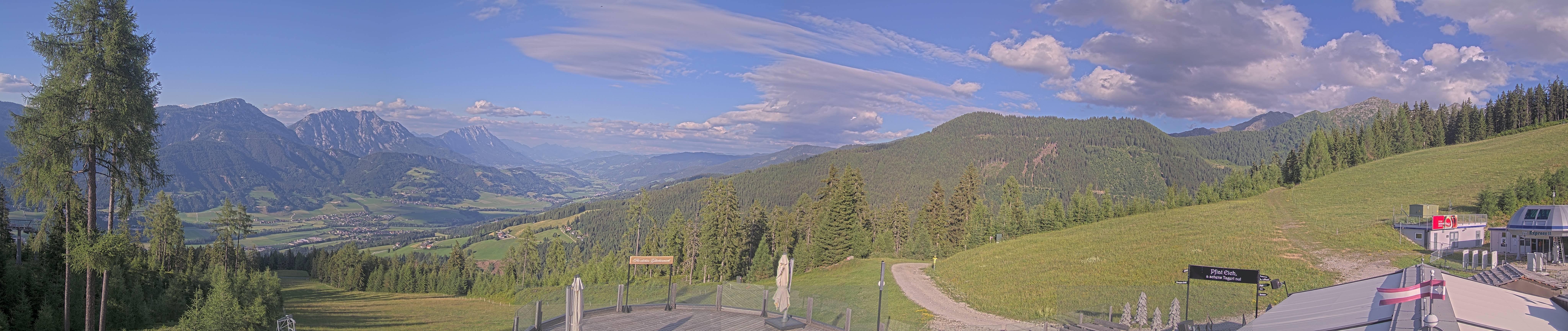 Archived image Webcam Hauser Kaibling - View towards valley Enns