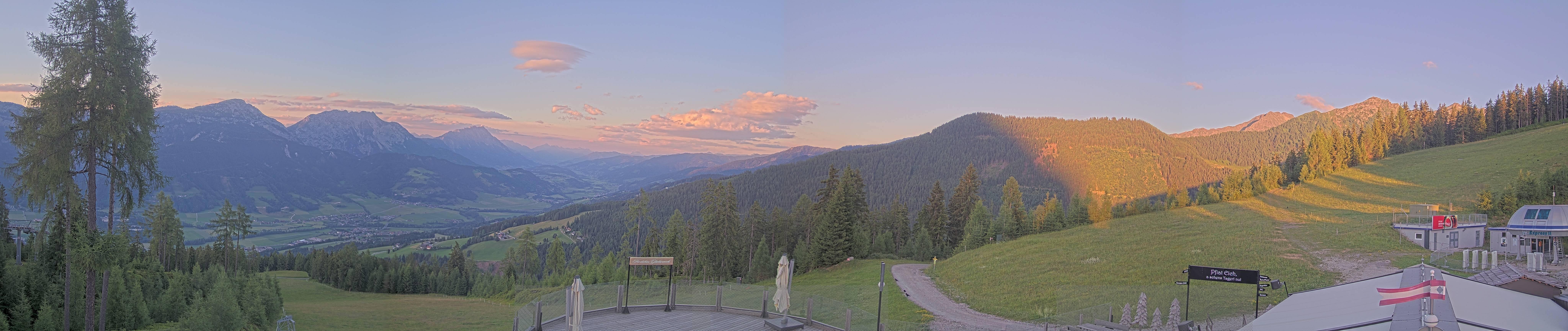 Archiv Foto Webcam Hauser Kaibling - Blick ins Ennstal von der Knapplhütte