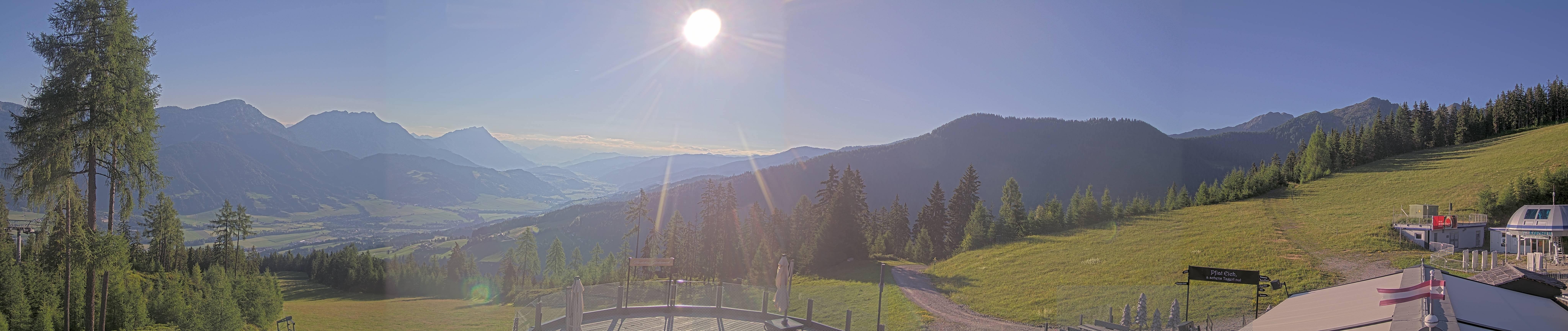 Archiv Foto Webcam Hauser Kaibling - Blick ins Ennstal von der Knapplhütte