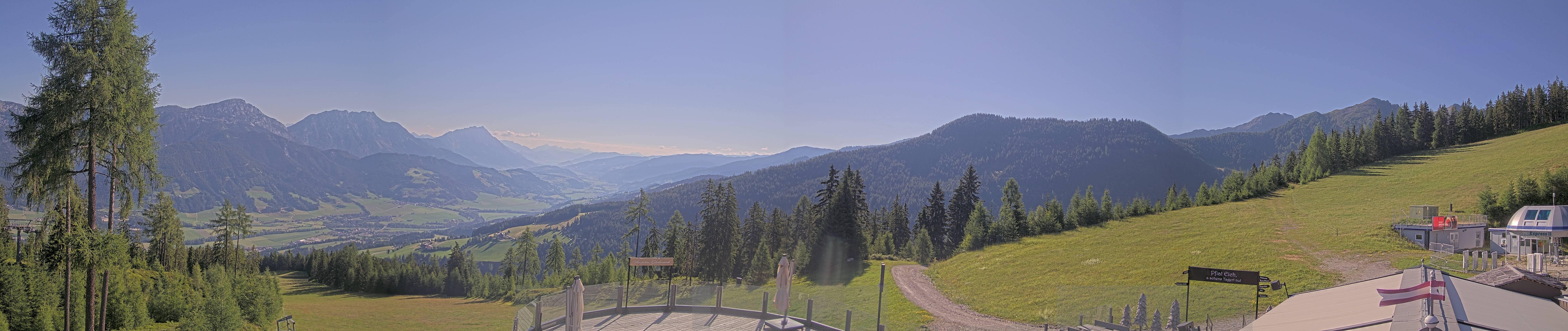 Archiv Foto Webcam Hauser Kaibling - Blick ins Ennstal von der Knapplhütte