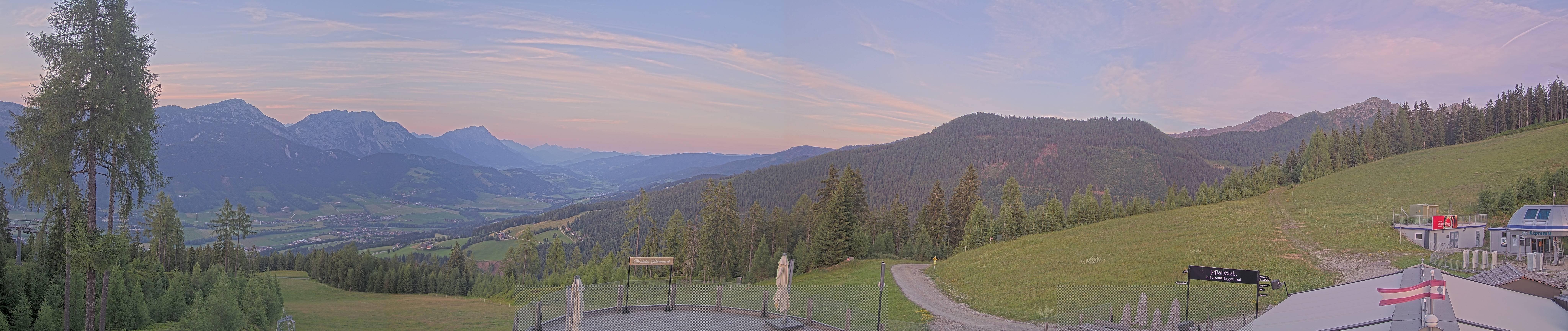Archiv Foto Webcam Hauser Kaibling - Blick ins Ennstal von der Knapplhütte