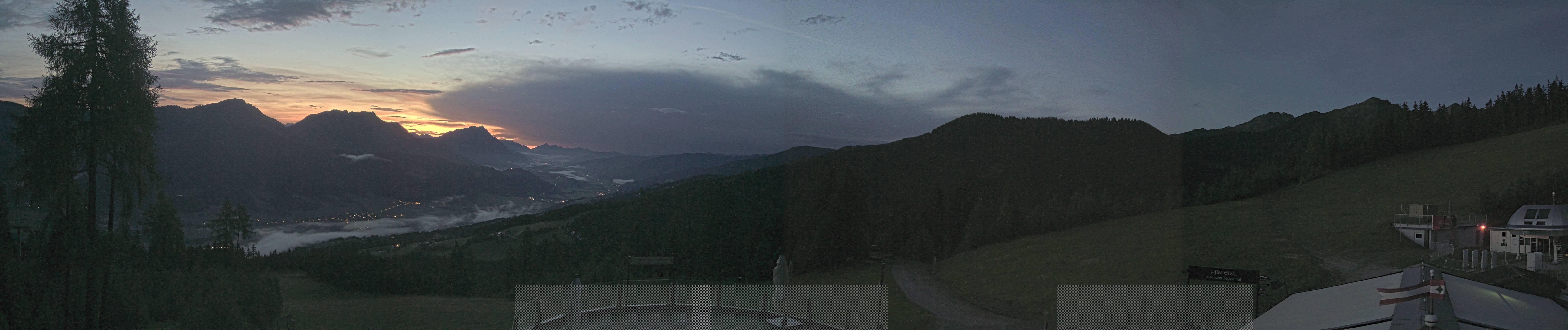 Archived image Webcam Hauser Kaibling - View towards valley Enns